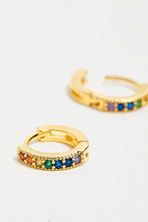 Shop Five And Two Jewellery Dallas Rainbow Hoop Earrings at Urban Outfitters today We carry all the THE BRAND SALE IS ON: UP TO 40% OFF.