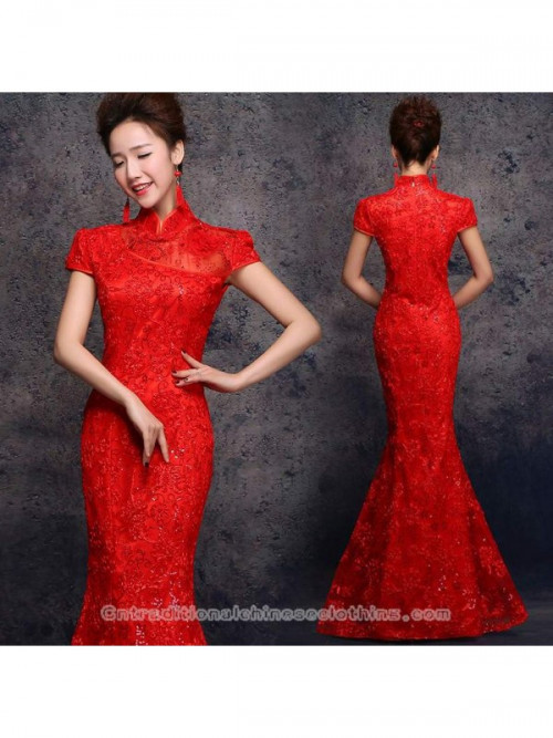 https://www.cntraditionalchineseclothing.com/cap-sleeve-3d-lace-cheongsam-floor-length-mermaid-chinese-red-wedding-dress.html
