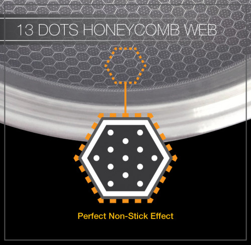 13 dots honeycomb web