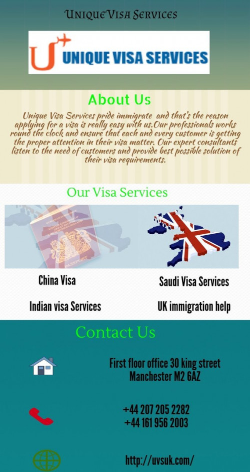 If you any questions about Visa in china process at cheap cost, please fill in the form and I will get back to you as soon as. Our UVSUK expert provides UK Work Visa Services or immigration application form details.

https://www.uvsuk.com/china-visa-service/