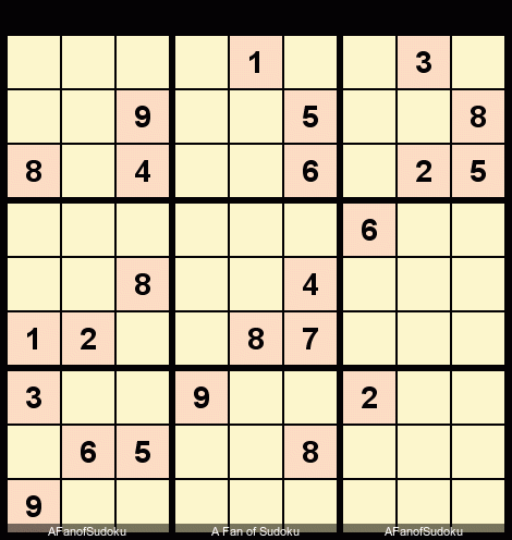 Triple Subset
New York Times Sudoku Hard March 20, 2019