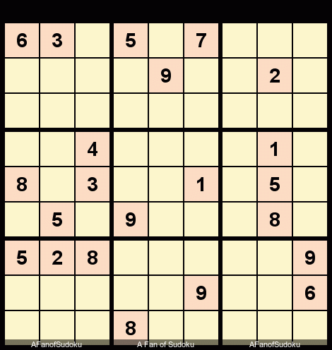 Triple Subset
New York Times Sudoku Hard February 23, 2019