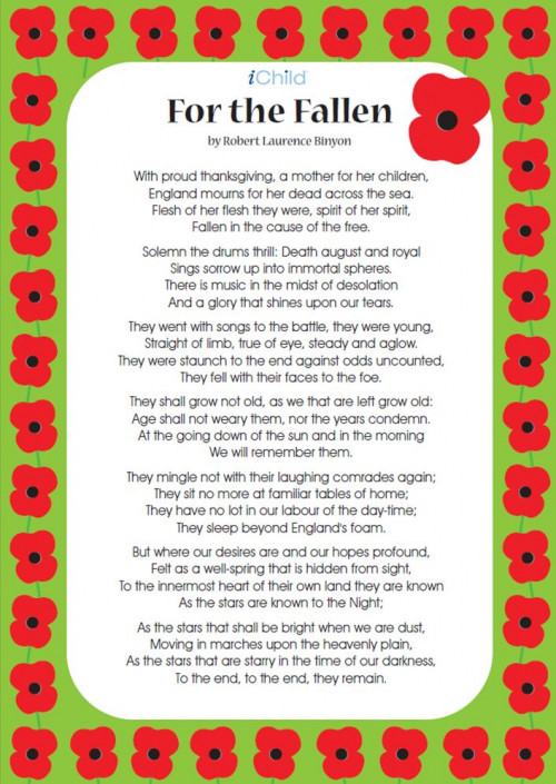 2971c8a23bde173110ef59113f30f4ad remembrance day poem