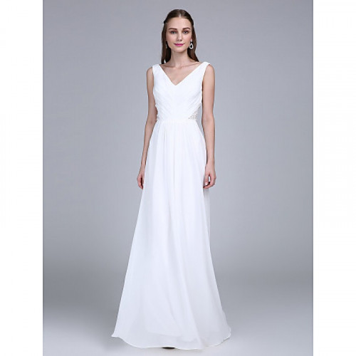 https://www.bridalfeel.co.nz/2017-long-floor-length-chiffon-bridesmaid-dress-sheath-column-v-neck-with-side-draping.html