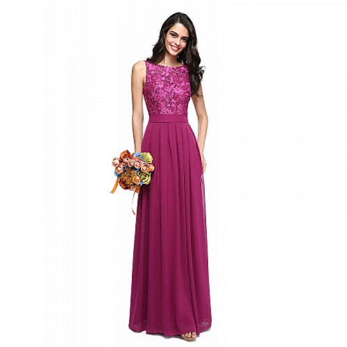 https://www.bridalfeel.co.nz/2017-long-floor-length-chiffon-lace-bridesmaid-dress-beautiful-back-a-line-jewel-with-sash-ribbon.html