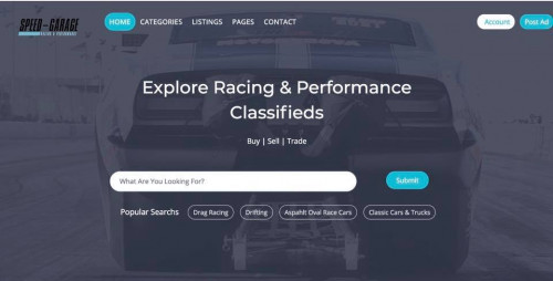 Speed-Garage is the best racing and performance classifieds website to buy and sell race car, drag cars, hot rods, rvs, trailers and so much more! Visit at: https://www.speed-garage.com/