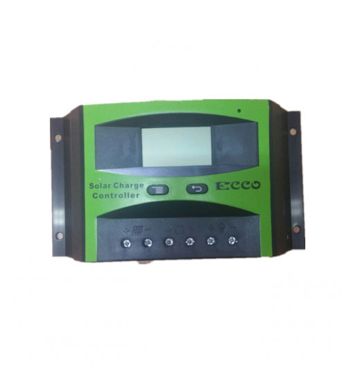 Description

- Automatic identification system voltage, 12v 24v auto recognition
- Humanized LCD displaying and double button operation of man-machine interface
- Completed technical data for setup and modify
- High efficiency intelligent PWM 3 stage charging
- The load control mode can be selected, the timer function can be reset for street light at night
- Discharge capacity control
- RS485 communication interface (optional)
- Discharge Counter of Ampere Hour
- Working storage function: record the total run time of system, record timers of error during running time, record times of full charged battery
- Reliable over voltage protection, short circuit protection , over load protection, overcharge protection, over-discharge protection
- Accurate temperature compensation, correcting the charging and discharging voltage automatically, improving the battery lifetime
- Roundly reverse connected protection
- Solar panels, battery , solar charge controller positive poles are all connected together, adopting negative MOSFET in series control circuit
- 6 months warranty