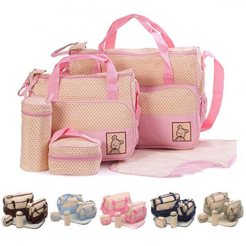 Features:
- Large and Medium Bags
- Changing Mat 
- Bottle Holder 
- Accessory Bag
- Fully Lined
- Double Top Opening Zip & Front Pockets
- Side Bottle Pouches
- Weight: 0.96Kg
- volume: 63x42x31.5
- Outer material type: 600 denier
- Inner material type: Polyester
- Dimensions: 64cm x 43cm x 32cm