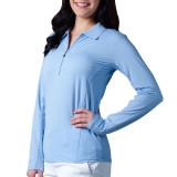 900601-SolTeK-ICE-Solid-Zip-Polo.-Turquoise-Blue.-SanSoleil-721-UV50