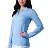 900601-SolTeK-ICE-Solid-Zip-Polo.-Turquoise-Blue.-SanSoleil-723-UV50