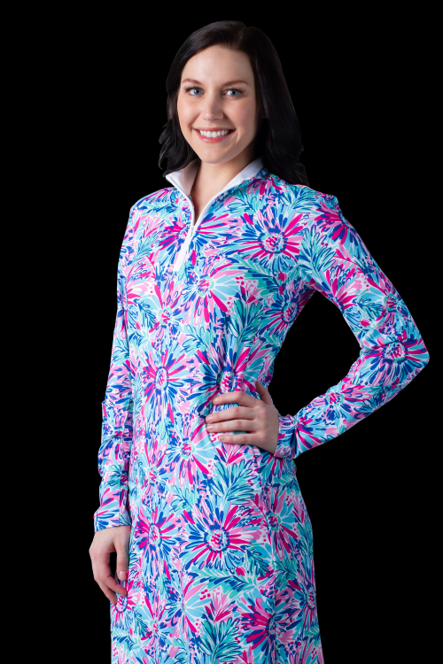 900720 C Solstyle Cool Print Sport Dress. Lola Floral Print. Sansoleil (159)