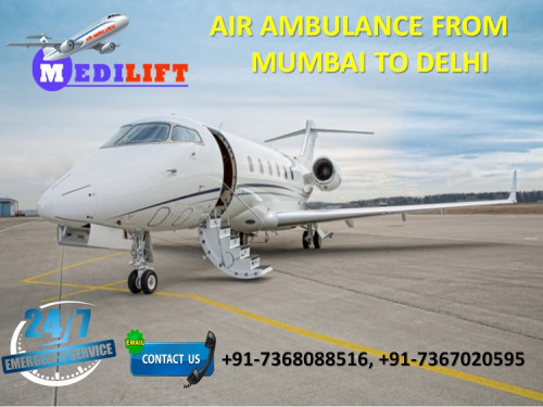 Medilift Air Ambulance from Mumbai to Delhi is providing the authorized air ambulance service in all over India. We rendered the superior and affordable fare air ambulance within a few minutes. We conduct the MD doctors, well-versed paramedical team and fully-trained medical staff in their work all medical team is very serious and responsible regarding with the emergency patient.

Website: http://www.medilift.in/air-ambulance-mumbai-to-delhi/