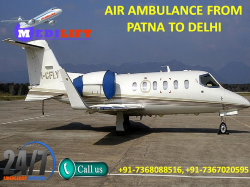 Medilift Air Ambulance from Patna to Delhi is available with the world-class ICU care medical air ambulance service provider from one city hospital to another city hospital within a short time. We provide both chartered aircraft, jet airways and commercial airlines to transfer the critical patient anytime and anywhere. We conduct the specialist doctor, fully-expert medical crew and extremely experienced technician during the transferring time. 

Website: http://www.medilift.in/air-ambulance-patna-to-delhi/