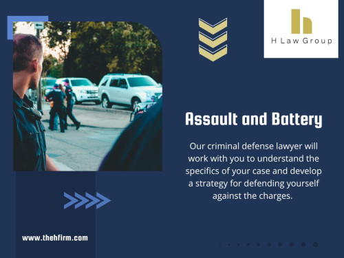 An Assault and battery lawyers Los Angeles can explain your rights and discuss potential defense strategies such as self-defense or provocation.

Official Website: https://www.thehfirm.com/

For More Information Read Our Blogs: https://www.thehfirm.com/blog

H Law Group
Address: 714 W Olympic Blvd, Los Angeles, CA 90015, United States
Phone : +12134635888

Find Us On Google Map: https://g.page/h-law-group

Google Business Site: https://h-law-group.business.site

Our Profile: https://gifyu.com/thehfirm

More Photos:

https://tinyurl.com/226nydt8
https://tinyurl.com/23zp83z7
https://tinyurl.com/2bp77ja3
https://tinyurl.com/26pjptcu