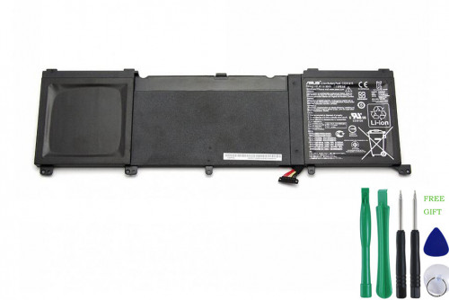 https://www.goadapter.com/original-96wh-asus-ux501-zenbook-pro-serie-battery-p-79249.html
Product Info
Battery Technology: Li-ion
Device Voltage (Volt): 11.4 Volt
Capacity: 8400 mAh / 96 Wh / 6-Cell
Color: Black
Condition: New,100% Original
Warranty: Full 12 Months Warranty and 30 Days Money Back
Package included:
1 x Asus Battery (With Tools)
Compatible Model:
C41N1416 Asus, C41PmC5 Asus, 0B200-01250600 Asus, 0B200-01250000 Asus, 0B200-01250100 Asus, C23PnC5 Asus, C32N1415 Asus,
