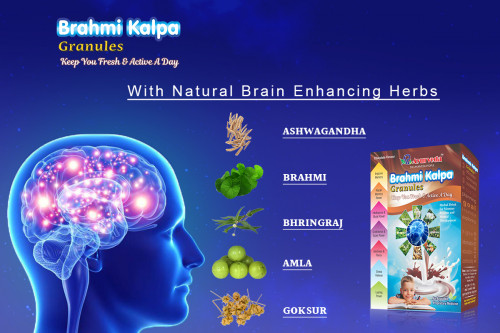Make your mind sharp, very active and make the best life ever with the help of memory booster powder. Brahmi Kalpa is a
combination of Ayurvedic herbs which will boost your memory
and make you more attentive towards your work and study. This is a
one-stop solution to all your memory problem
