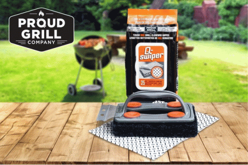 Proud Grill presents the Q-SWIPER™ BBQ Grill Cleaning System to swipe clean the tough grime on BBQ Grills. For queries, call us at 1-877- 317-7875. For more information visit our website:- http://www.proudgrill.com/