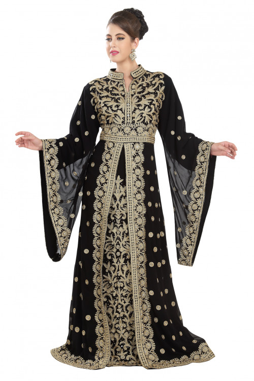 Checkout beautiful high quality black kaftan dresses with best prices at Mirraw Online Store. http://bit.ly/2VbZDnt