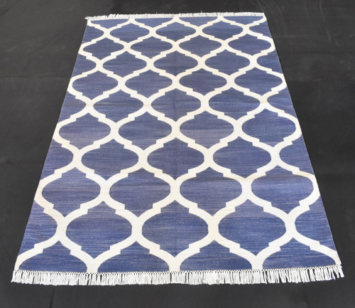 Carpet makes you house look beautiful. This beautiful blue cotton carpet will get good vibes if placed in your house. http://bit.ly/2RWj5GA