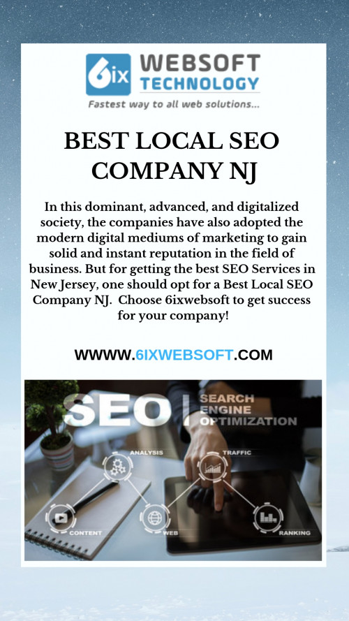 These are some of the most significant benefits offered by SEO Outsourcing services to the clients. However, to get such quality results, one should opt for Best Local SEO Company NJ. 6ixwebsoft Technology offers the most exceptional services in the field of Search Engine Optimization. This is the reason that the clients often prefer it over the others.

https://6ixwebsoft.com/new-jersey/seo-company-in-nj/