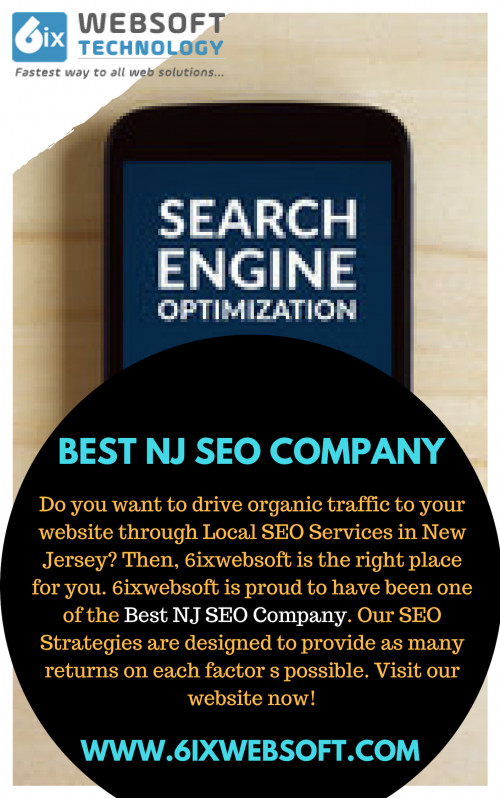 6ixwebsoft is one of the leading SEO Companies in New Jersey. As an ISO Certified Google Partner Company, we offer the entire gamut of SEO Services that are most widely used in the international market. If you are searching for Best NJ SEO Company then, contact us now!

https://6ixwebsoft.com/new-jersey/seo-company-in-nj/
