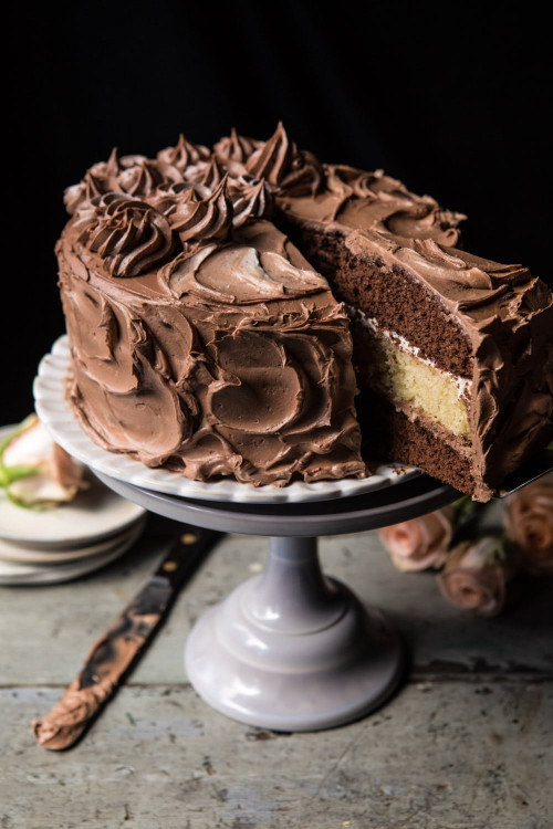Better Together Chocolate Vanilla Birthday Cake 1