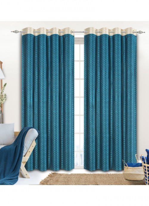 This Blue Curtain will make you house look beautiful which is made from polyster fabric. It is of 5 feet height.http://bit.ly/2DM4hm7