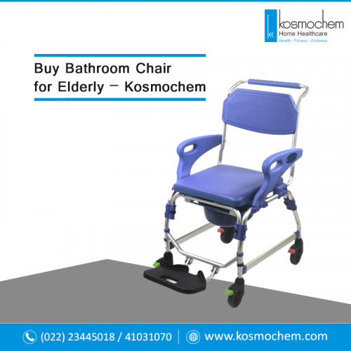 Buy premium quality folding shower or bathroom chair for senior or disabled at best price in India from Kosmochem. If you have an elder at home then bathroom chair or shower wheelchair is important safety equipment for them.  
 To know more about folding shower wheelchair, visit our website: https://www.kosmochem.com/ProductSearch.aspx?CID=217