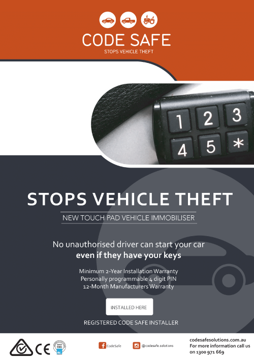 There were 58,285 vehicles stolen in Australia last year with an increase of 9%.
When it comes to vehicle theft, which is common phenomenon these days, we need to think about what security we have in have in our vehicles.

Visit: https://www.codesafesolutions.com.au/car-theft-statistics-2020/