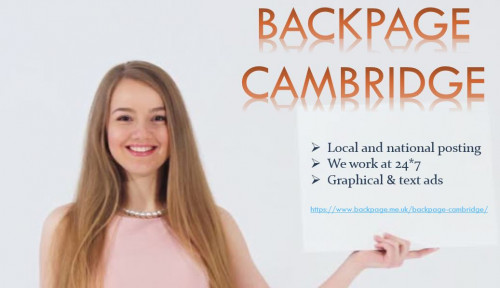 Backpage Cambridge strives on its ability to enable users both locally and nationwide to search, discover and post free classified ads. It is the fastest growing free friendly classifieds advertising platform provides global access to everyone post or view ad all over the world. Backpage Cambridge helps users find and sell items in a simple manner. You can exchange anything from pets to real  estate listings appear , though it works for definite products .
 If you are looking for sites like backpage then Back page Cambridge  https://backpage.me.uk/?utm_source=google&utm_medium=seo&utm_campaign=Robe is the right place for you.
