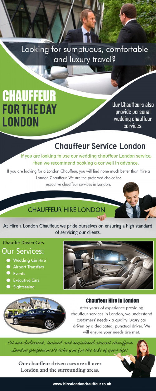Hire Chauffeur For The Day in London for the Best in Luxury Travel at https://www.hirealondonchauffeur.co.uk/chauffeur-driven-cars/

Find us on : https://goo.gl/maps/PCyQ3qyUdyv

A thoughtful chauffeur is always a valuable Chauffeur For The Day in London. The customer is the king and as so they should be treated. A driver who plans for the needs of the customers beforehand and has items like tissues, shoe shine cloths and even umbrellas on board will always win at the end of the day. An attentive chauffeur will also ensure that climate control systems are always properly functioning to keep customers as comfortable as possible during the rides.

Social :
https://profiles.wordpress.org/hirechauffeurlondon
https://remote.com/chauffeur-hirelondon
https://wiseintro.co/chauffeurserviceslondon
https://refind.com/Hire_Chauffeur_

TSDA Trans Ltd  London

Address: 31 Ellington Court, 
High Street, London, N14 6LB
Call Us On +447469846963, +442083514940
Email : info@hirealondonchauffeur.co.uk