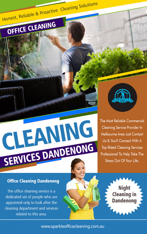Tips in Hiring an Office Cleaning Services Melbourne at http://www.sparkleofficecleaning.com.au/

Service:

office cleaning services melbourne
office cleaning companies melbourne
office cleaners melbourne

Our specialty is keeping your commercial premises squeaky clean! After all, commercial areas need to be held as fresh as possible at all times to be free of germs and keep your customers happy and coming back time and again. A professional Office Cleaning Services Melbourne ensures that your commercial spaces are cleaned on a consistent rate. It guarantees that your offices are always clean and well-organized.

Social:

http://www.alternion.com/users/officecleanings/
https://kinja.com/officecleanersmelbourne
https://remote.com/sparkleofficecleaningcleaning
https://www.pinterest.com.au/sparkleofficecleaningServices/
https://sparkleoffice.netboard.me/
https://www.diigo.com/user/sparkleoffice
https://twitter.com/Clubcleaning

Contact:French St, Victoria, Australia Victoria 3074
Email:melbournesparkle@gmail.com
Phone Number:042.650.7484