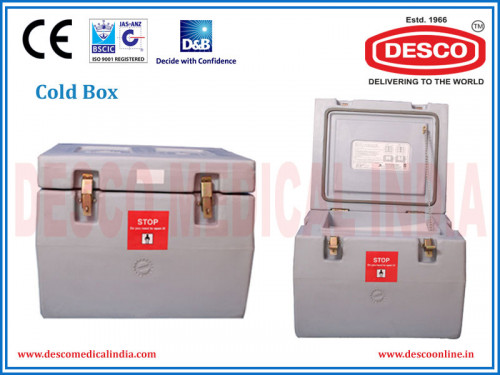 There is essential need of cold box or cooler boxes to store vaccines and keep it safe for long time. These cold boxes are available in different sizes as per the requirement those surface material is made up with LLDPE which keep vaccines cool for more time. Wide range of cold boxes are providing by the wholesale manufacturer i.e. Desco Medical India. 
For more info, visit us on: https://www.descomedicalindia.com/Product/Cold-Chain-Boxes/154