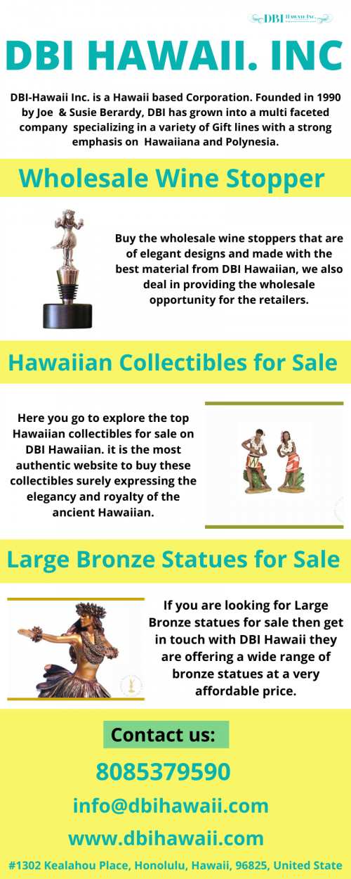 Here you go to explore the top Hawaiian collectibles for sale on DBI Hawaiian. it is the most authentic website to buy these collectibles surely expressing the elegancy and royalty of the ancient Hawaiian. Let’s make your purchase today and add some Hawaiian good vibes to your space. http://dbihawaii.com/contact-us/