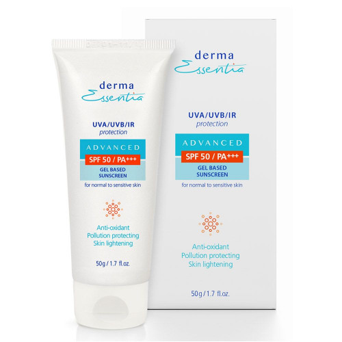 Sunscreen SPF 50 gel provides superior broad spectrum protection against UVA rays(causing skin aging),UVB (causing skin burns) and Infra red (IR) radiations. This sunscreen SPF 50 gel is non-sticky, non-oily which does not leave any white residue. Derma Essentia Sunscreen SPF 50 gel is made of natural extracts for pollution protection along with sun protection to the skin. https://www.dermaessentia.com/product/best-sunscreen-gel-spf-50-sunprotection/