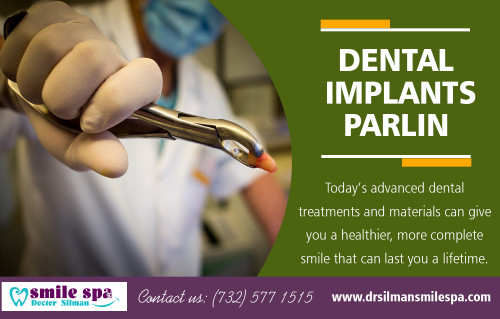 How to Save Money on Dental Implants Parlin at https://www.drsilmansmilespa.com/contact-us/parlin/

Products/Services – :	general dentistry, cosmetic dentistry, oral hygiene, porcelain veneers, dental implants, bridges, family dentistry

Dental Implants Parlin is pretty straightforward, generally consisting of three separate parts that include an implant post or screw that is inserted into your jawbone, an abutment that is attached to the implant post or screw and which protrudes just above your gum line, and the final tooth restoration that will cover up the abutment. The idea behind using a screw or post is that it will bond with your jawbone during a process called Osseointegration. 

Year Established:	2002
Hours of Operation:	Mon 9.30am-6.00pm, tues 9.30am-8.00pm, wed 9.30am-8.00pm, thurs 9.30am-8.00pm, fri 9.30am-4.00pm, sat 8.30am-2.00pm, sun closed
Service Areas :	Parlin New jersey

For more information about our services click below links:
https://www.playbuzz.com/drsilmans10
https://bit.tube/dentistnewparlin
https://ourstage.com/FamilyDentistParli
http://www.23hq.com/dentistnewparlin
https://www.mobypicture.com/user/dentistnewparlin

Contact Us: Dr Silman Smile Spa
499 Ernston Rd, suite B-7, Parlin, NJ 08859, USA
Phone Number:	732 721 9300
Email Address :	   drsilmannj@gmail.com
Brands:	           Invisalign