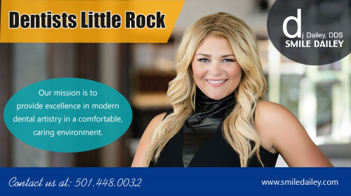 Dentists in Little Rock provides quality dental care and Invisalign at https://goo.gl/maps/5a37LuNLdJC2

Services:
porcelain veneers, dental implants, facial aesthetics, general dentistry, sedation dentistry, cosmetic dentistry,  invisalign	

A family dentists in Little Rock plays a significant role in the life of a family. It is imperative, however, that you have one. The absence of a family dentist is a substantial loss for all the members of the family. One of the things that you will experience by having a family dentist is the reality that you will be saving some cash, just because you will not be spending anything for expensive medical treatments. This is because there is somebody who keeps your teeth healthy all the time. Also, you can use the extra money to have fun times with your family.


For more information about our services click below links:
https://us.enrollbusiness.com/BusinessProfile/3860189/DJ-Dailey-DDS-Smile-Dailey-Little-Rock-AR-72223/
https://myspace.com/dentistslittlerk
http://www.pinvegas.com/user/cosmeticdentistlittlerock/
https://uniquethis.com/business-page/2306/dj-dailey-dds-smile-dailey
https://citysquares.com/b/dj-dailey-dds-smile-dailey-23275438
http://www.lekkoo.com/v/5c76810c5c4940dc43000072/DJ_Dailey_DDS_Smile_Dailey/
https://www.iglobal.co/united-states/little-rock/dj-dailey-dds-smile-dailey
http://www.texnav.com/united-states/little-rock/health-medial/dj-dailey-dds-smile-dailey

Conatct Us: DJ Dailey DDS Smile Dailey
17200 Chenal Pkwy #400, Little Rock, AR 72223, USA
Phone Number: 501 448 0032
Fax: 501 448 0068
Email:	smiledailey@yahoo.com	

Hours of Operation:	
Mon: 8am-4.30pm 
Tues: 7am -3.30pm
Wed: 7am - 3..30pm
Thurs: 8am-4.30pm
Fri: 8am -12.00pm
sat-sun: closed