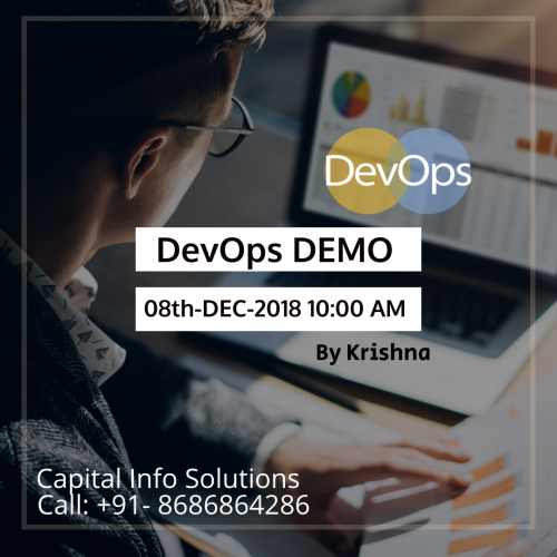 Attend DevOps DEMO on 8th December 2018 at 10:00 AM
Trained by Krishna(DevOps Expert)
For more Information and details
Call: 8686864286
Visit: https://bit.ly/2PF3HcQ
#DevOps #training #online and #classroom #Hyderabad #telangana