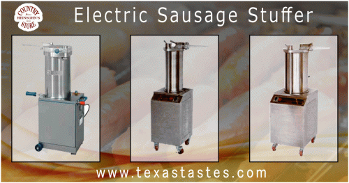 Get the popular stainless steel hydraulic electric sausage stuffer from Heinsohn’s Country Store in TX, USA with a pocket friendly commercial price. You can find here a variety of electric sausage stuffer with more power, speed, and larger capacity. 
For more product details call on 800 300 5081
visit our page: https://www.texastastes.com/electric-commercial-sausage-stuffer.htm