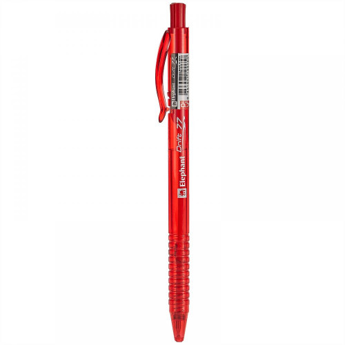 Elephant Drift 77BX 0.5 mm Click Type Ball Point Pen Red