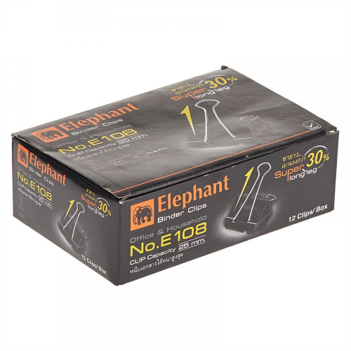 Elephant E108 50mm Binder Clip Pack of 12 2