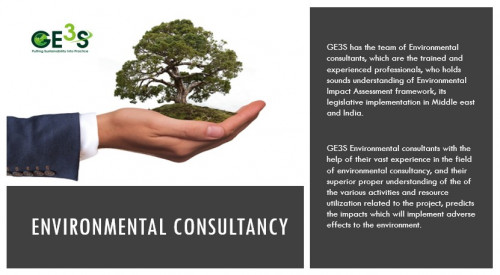 GE3S #Environmental #consultancy in Middle East and India, maintains a healthy relationship with its clients and help in each and every stage of Environmental Impact Assessment.
https://bit.ly/2Eelljs