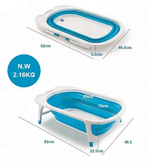 Foldable Bath Blue 2