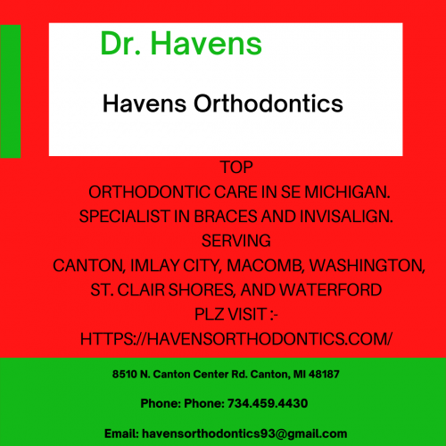 Top Orthodontic Care in SE Michigan. Specialist in Braces and Invisalign. Serving Canton, Imlay City, Macomb, Washington, St. Clair Shores, and Waterford.
Please visit our website - https://havensorthodontics.com/
