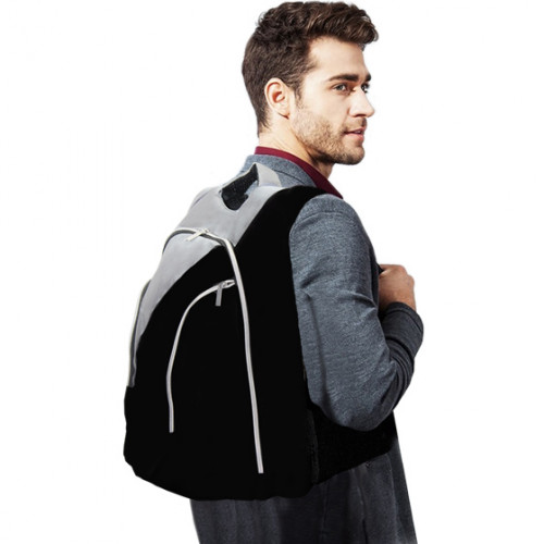 Grey Backpack Bag b