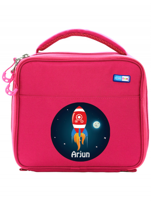 HUNGRY BIRDS LUNCHBAG PINK RED ROCKET 1