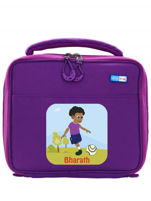 HUNGRY BIRDS LUNCHBAG PURPLE FOOTBALL 2 1