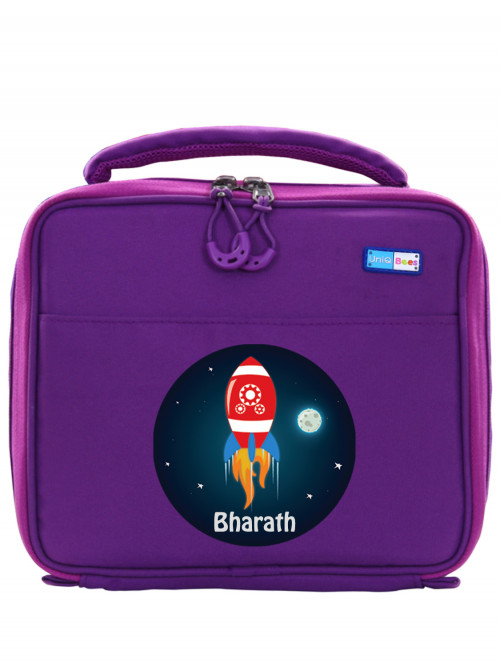 HUNGRY BIRDS LUNCHBAG PURPLE RED ROCKET 1