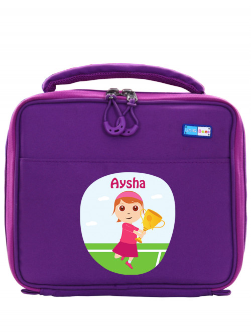 HUNGRY BIRDS LUNCHBAG PURPLE TENNIS 5 1